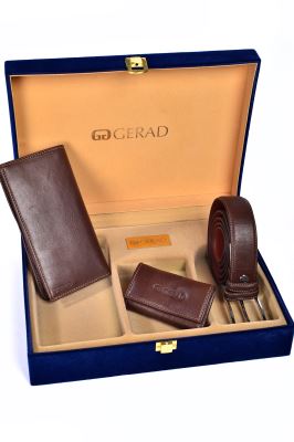 گیفت چرمی قهوه ای 350004