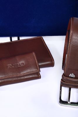 گیفت چرمی قهوه ای 350004