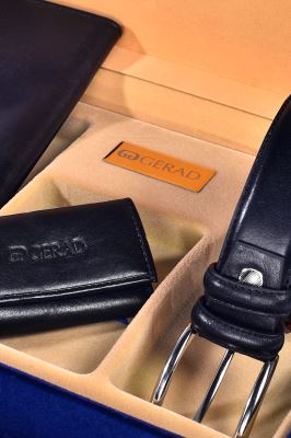 گیفت چرمی مشکی 350004