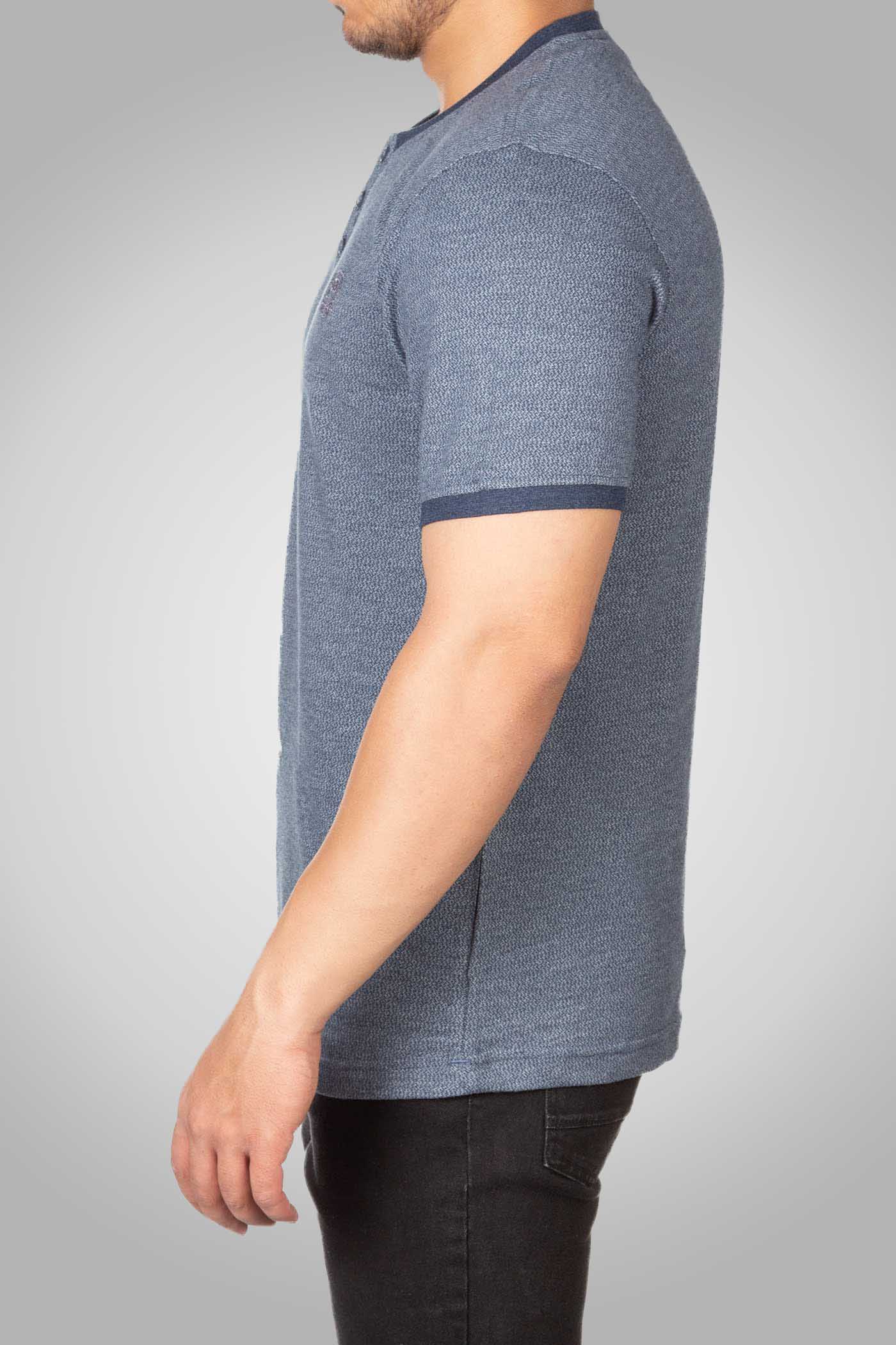 تی شرت یقه گرد دکمه دار 160113