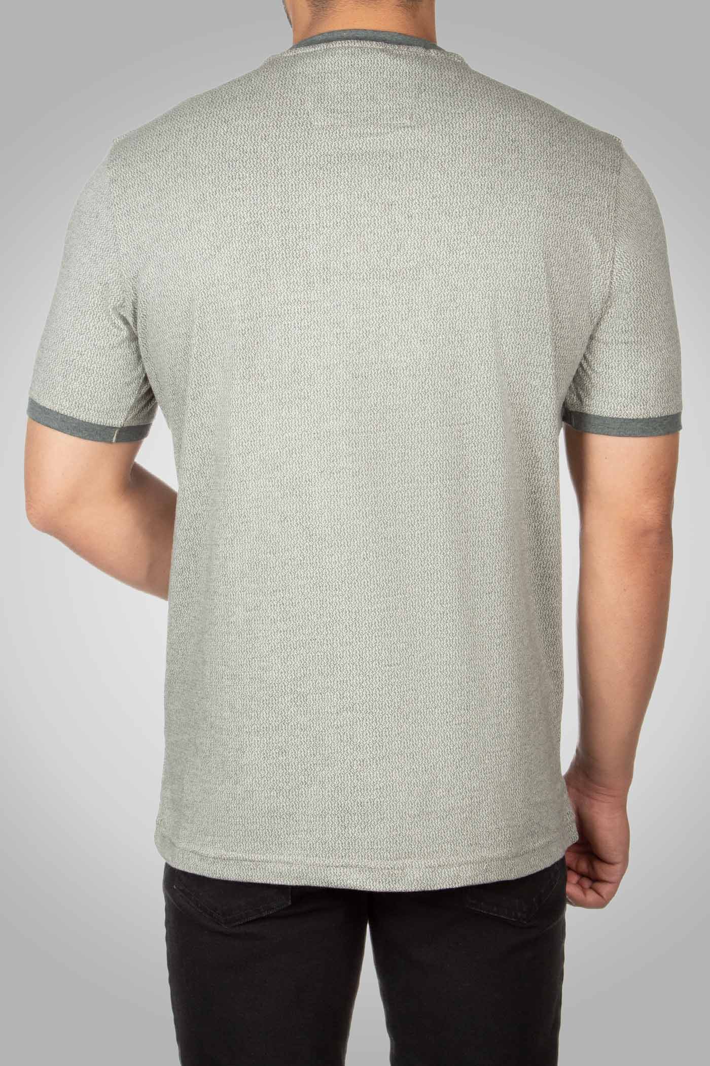 تی شرت یقه گرد دکمه دار 160113