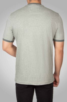 تی شرت یقه گرد دکمه دار 160113