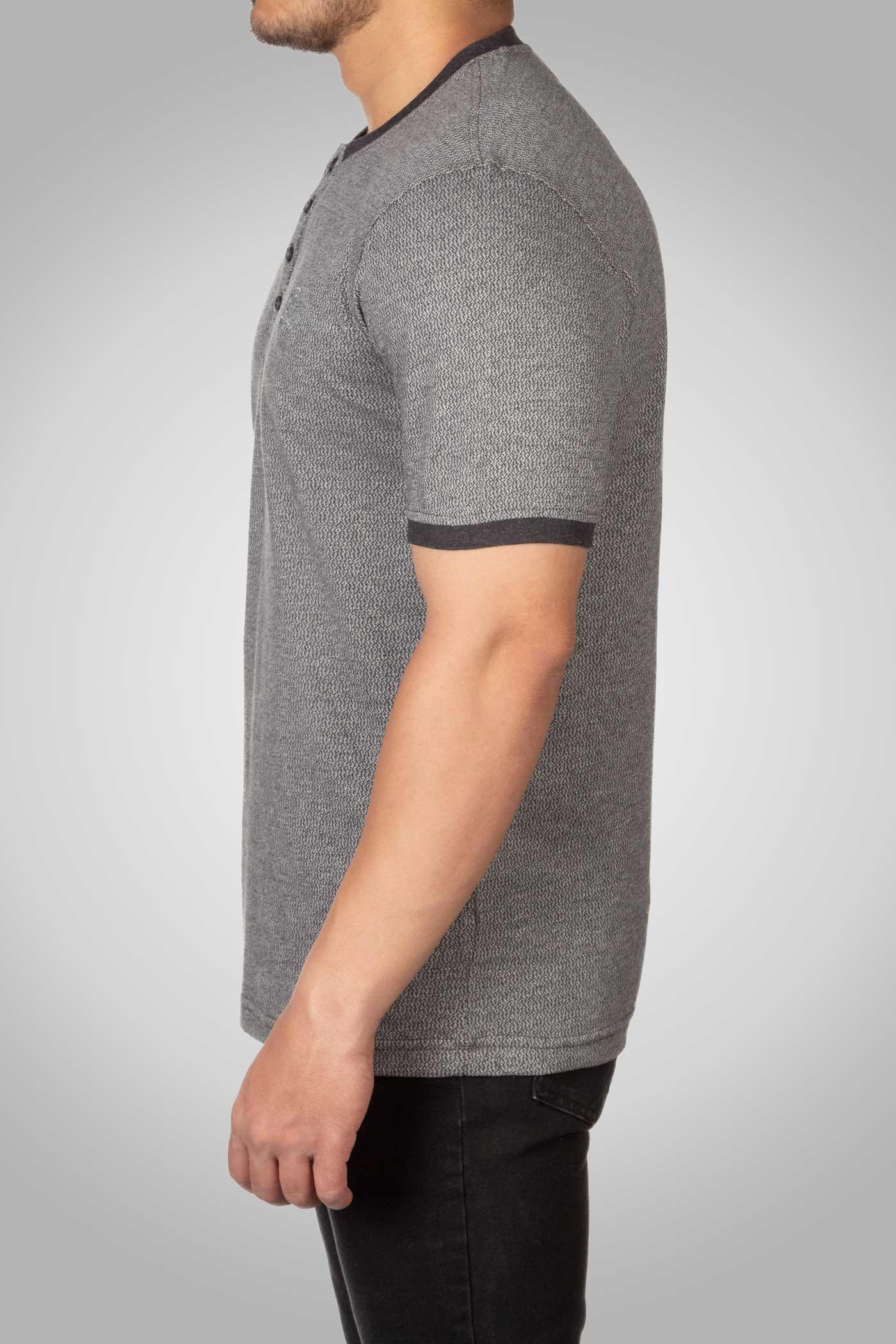 تی شرت یقه گرد دکمه دار 160113