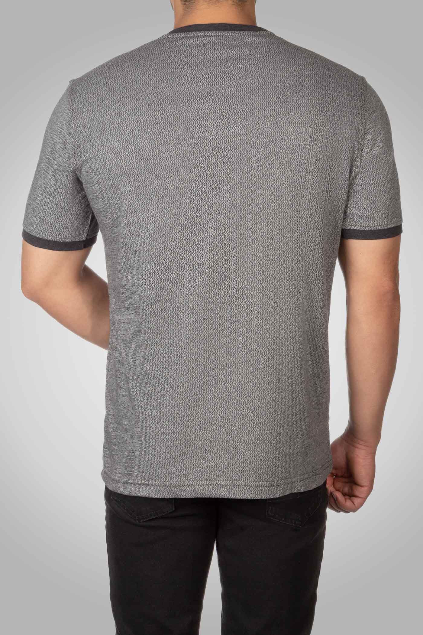 تی شرت یقه گرد دکمه دار 160113