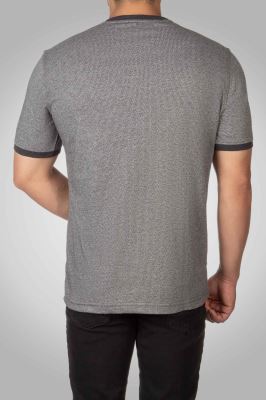 تی شرت یقه گرد دکمه دار 160113