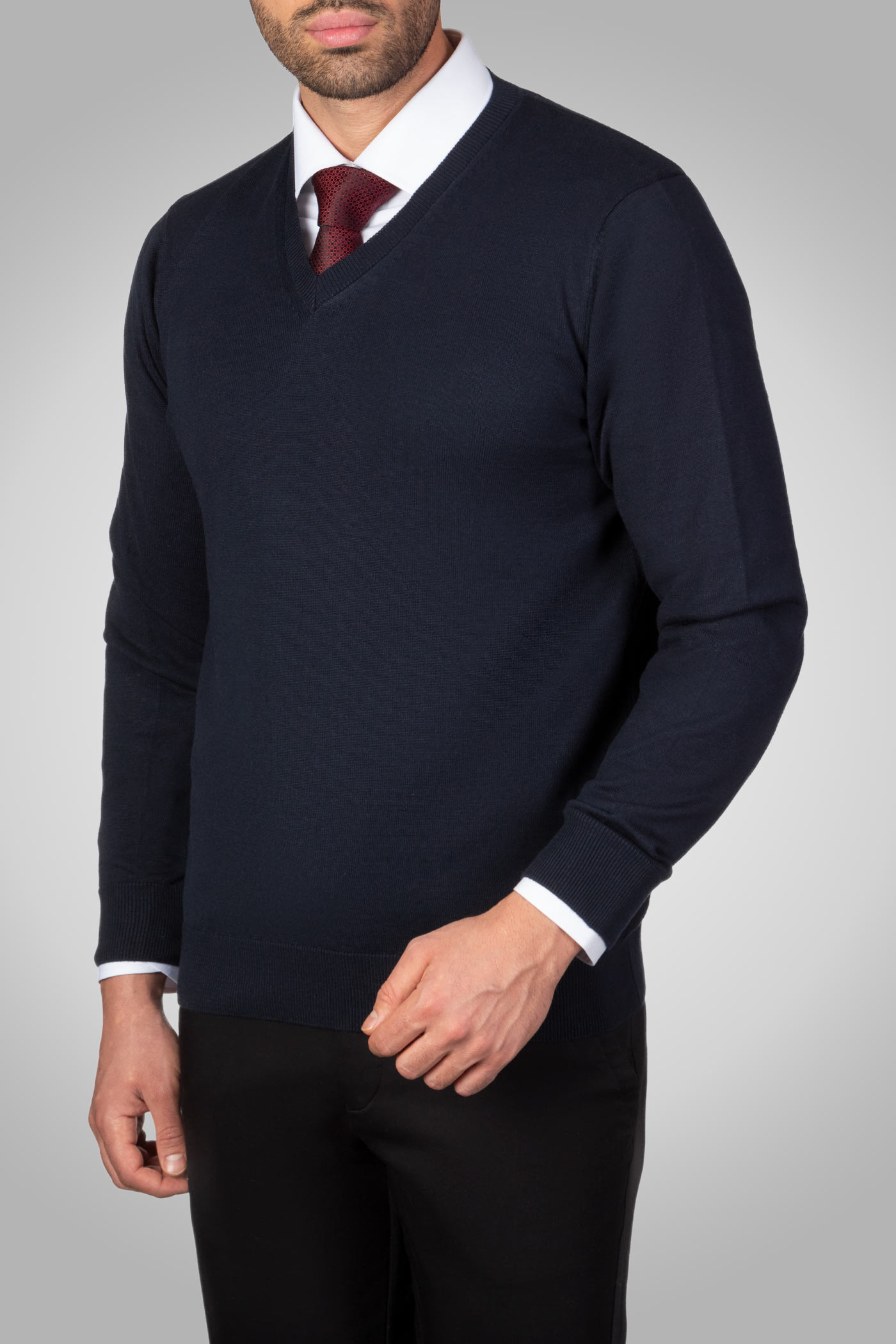 پلیور یقه هفت مردانه 300012