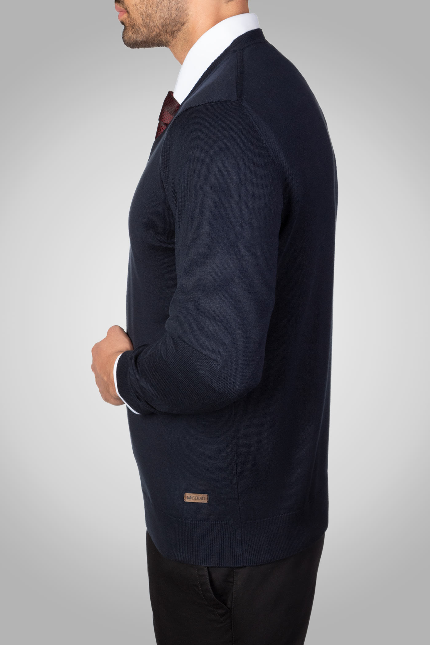 پلیور یقه هفت مردانه 300012