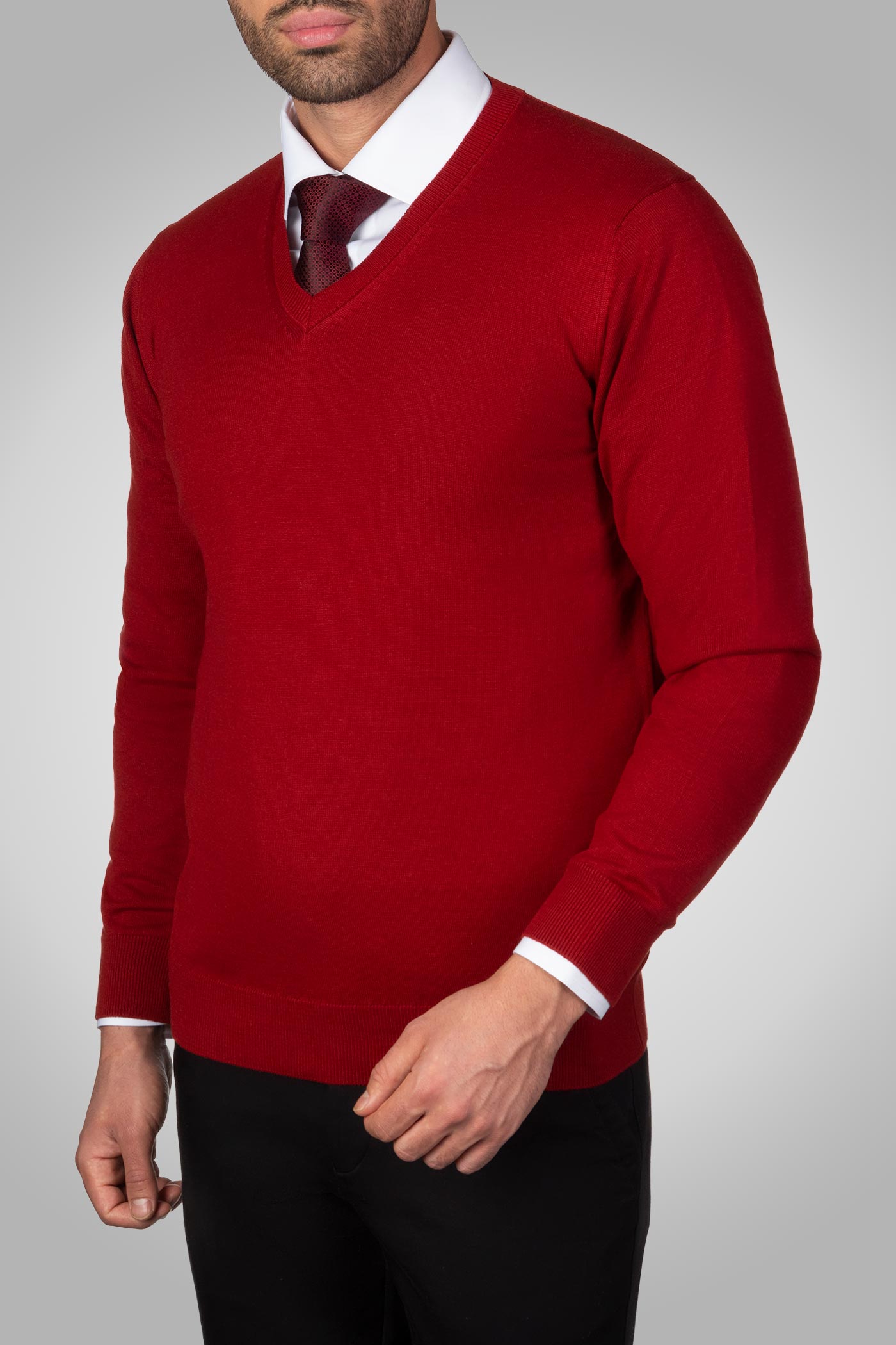 پلیور یقه هفت مردانه 300012