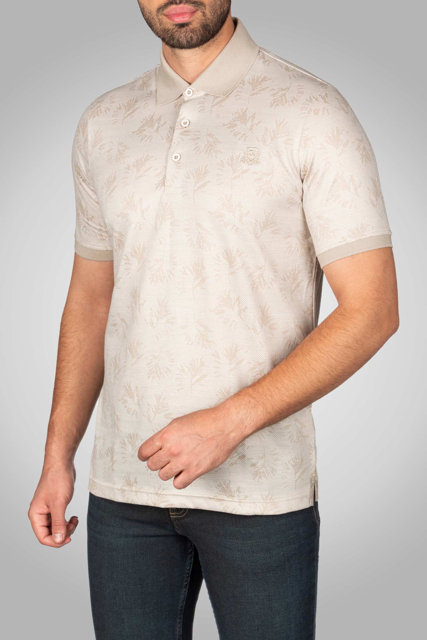 پولوشرت آستین کوتاه گلدار 160112