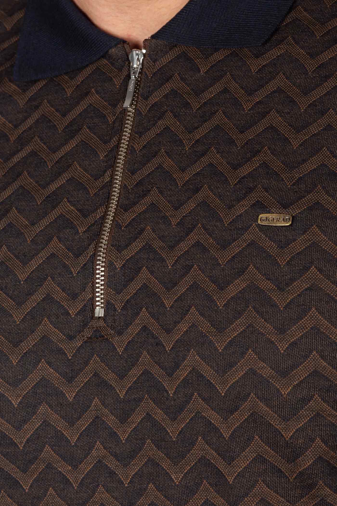 پولوشرت آستین کوتاه زیپ دار  160127