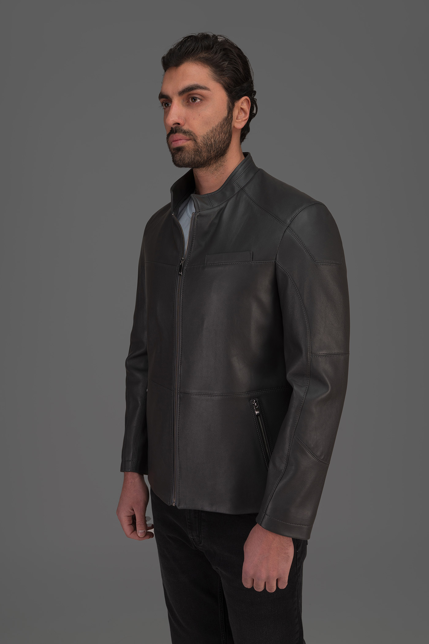 کاپشن چرم 270035