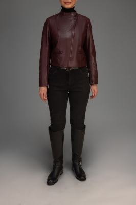 کاپشن چرم زنانه 620030