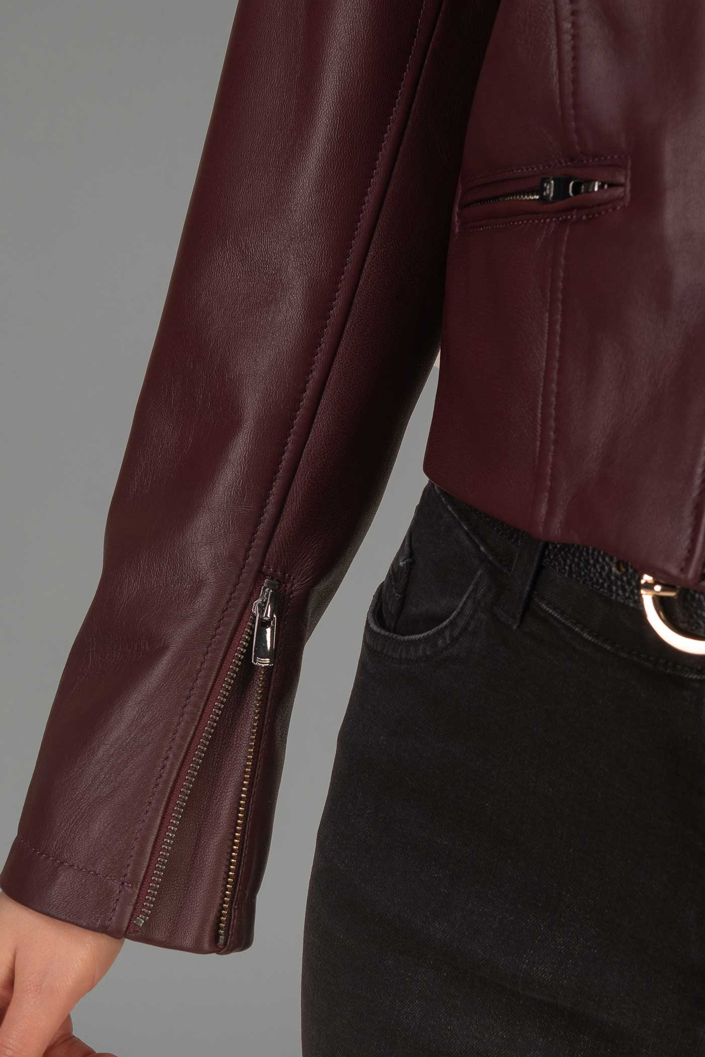 کاپشن چرم زنانه 620030