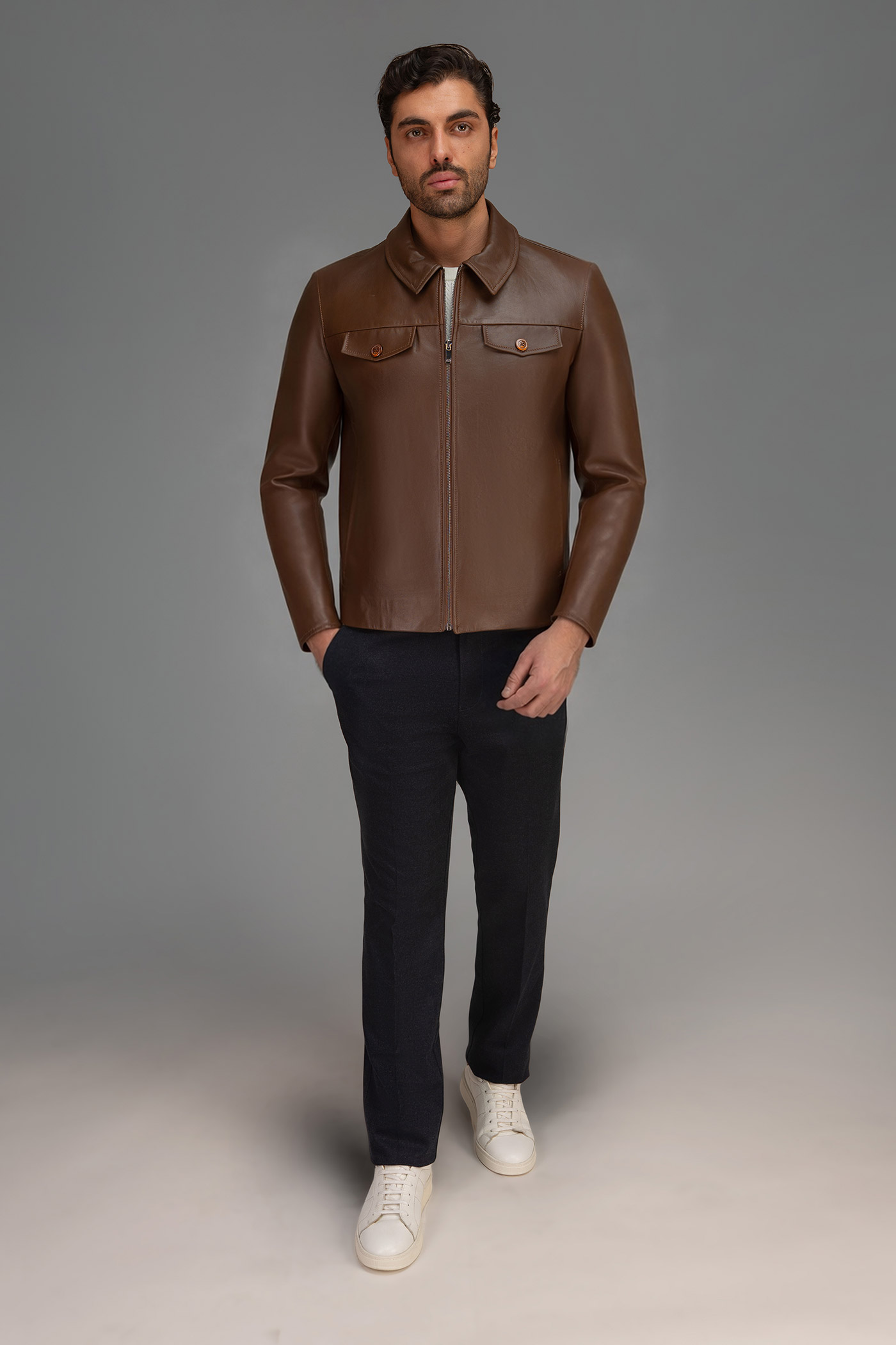 کاپشن چرمی 270062