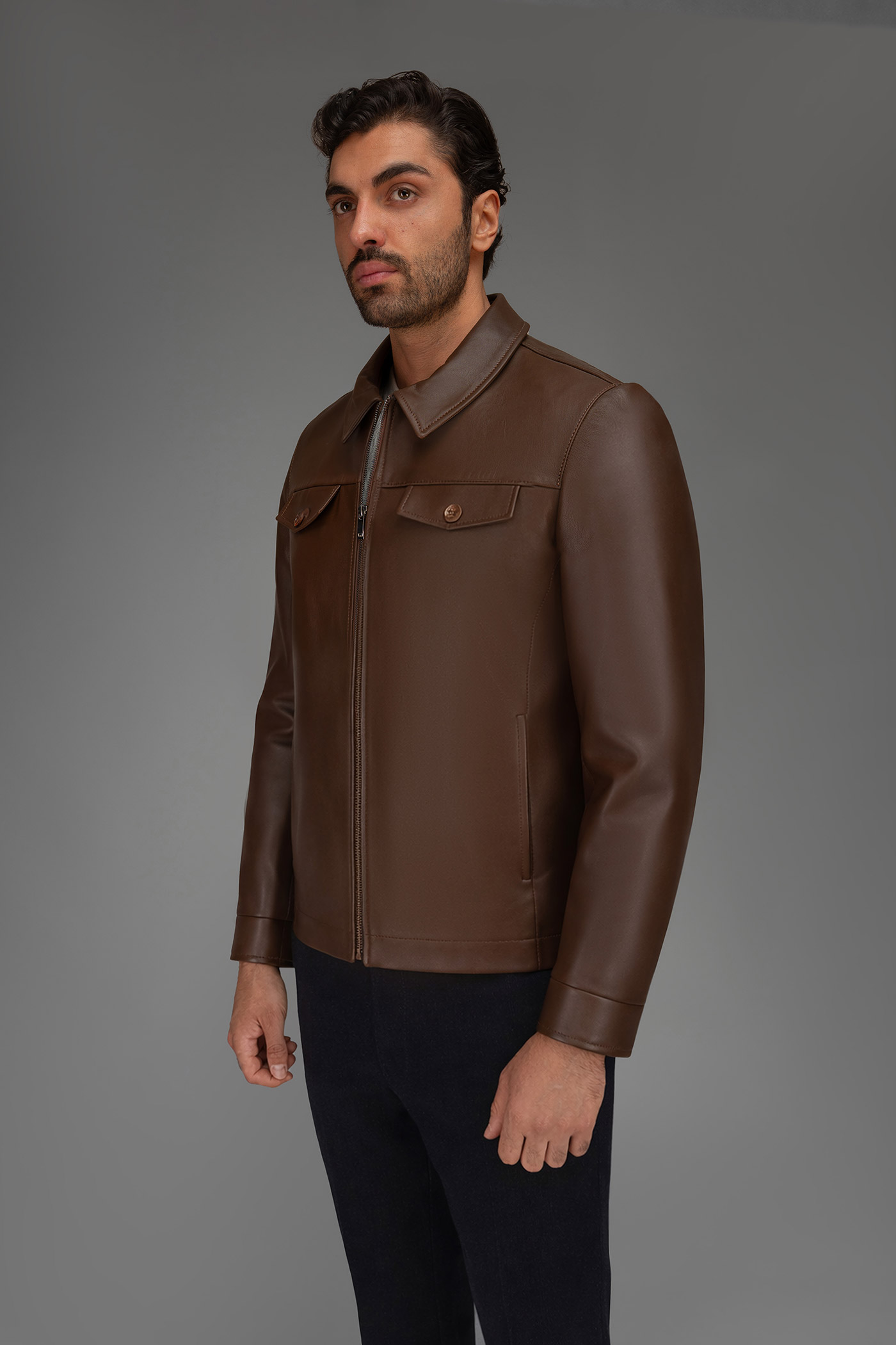 کاپشن چرمی 270062