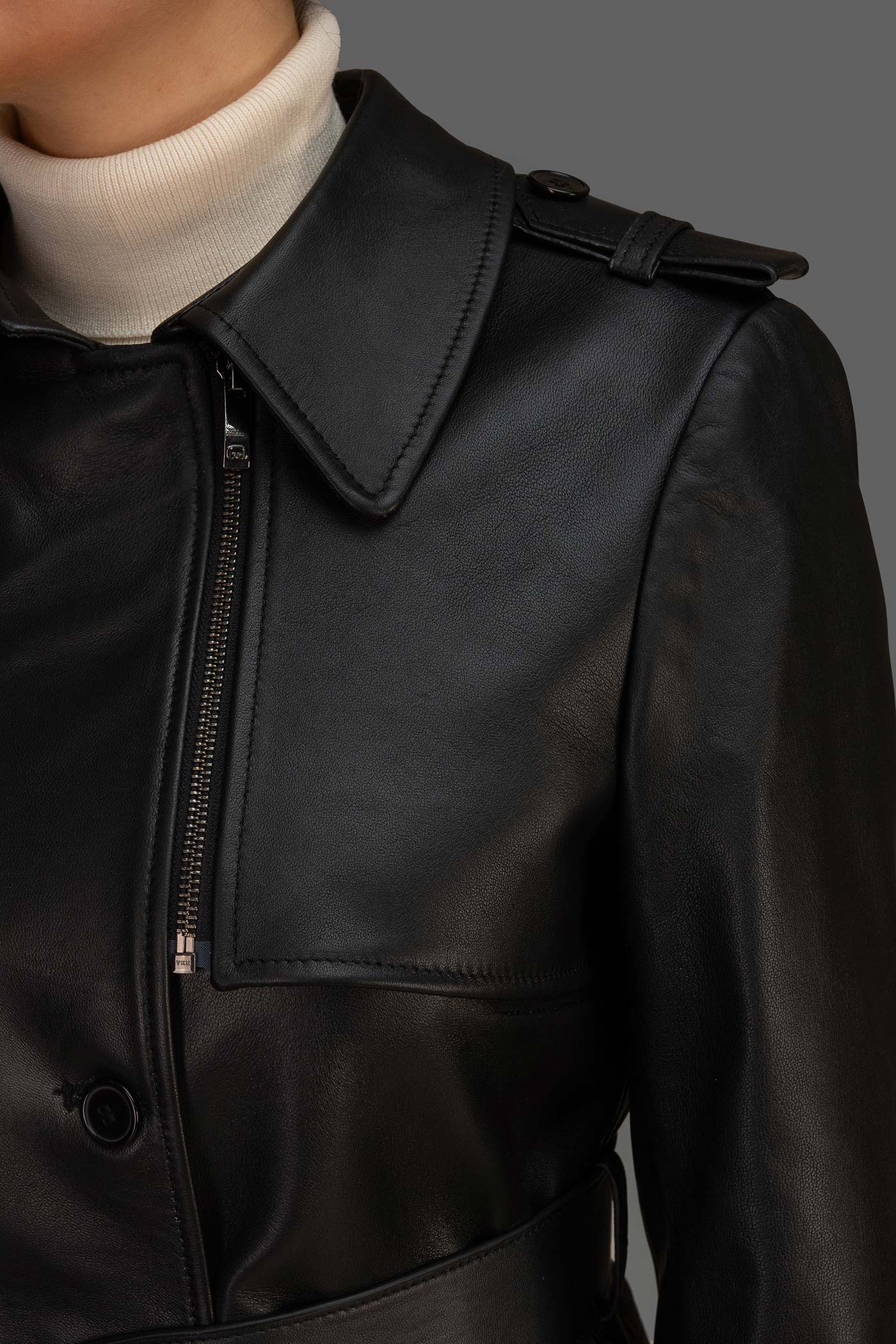 بارانی چرم زنانه 530021