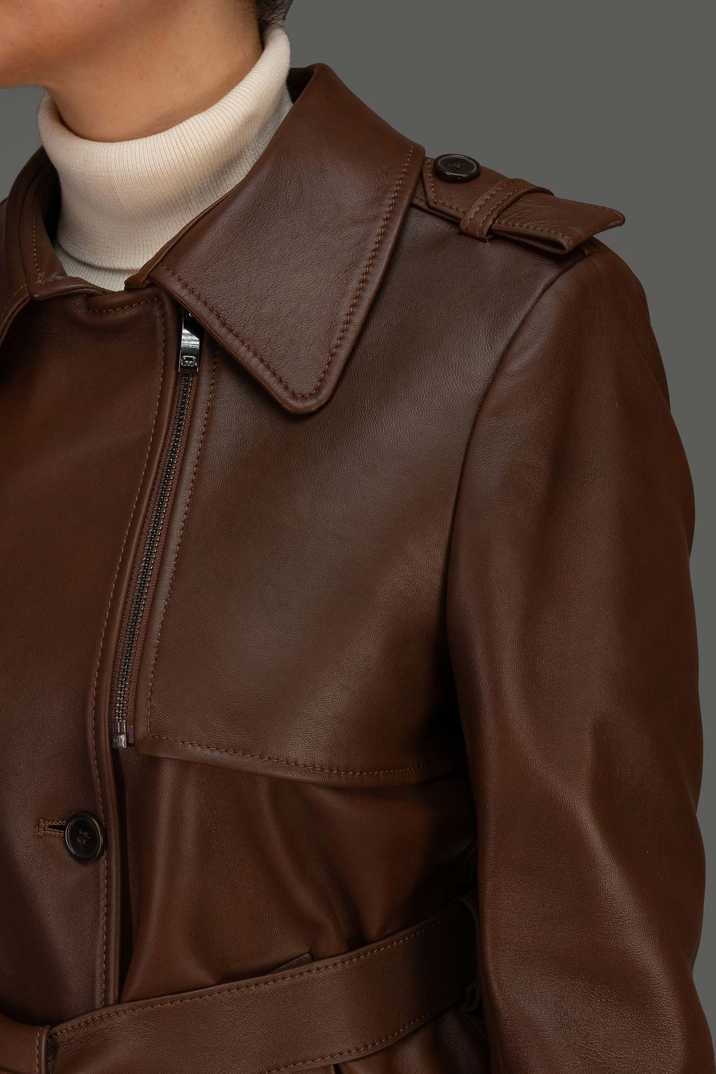 بارانی چرم زنانه 530021