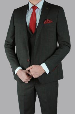 کت و شلوار با ژیله 100114