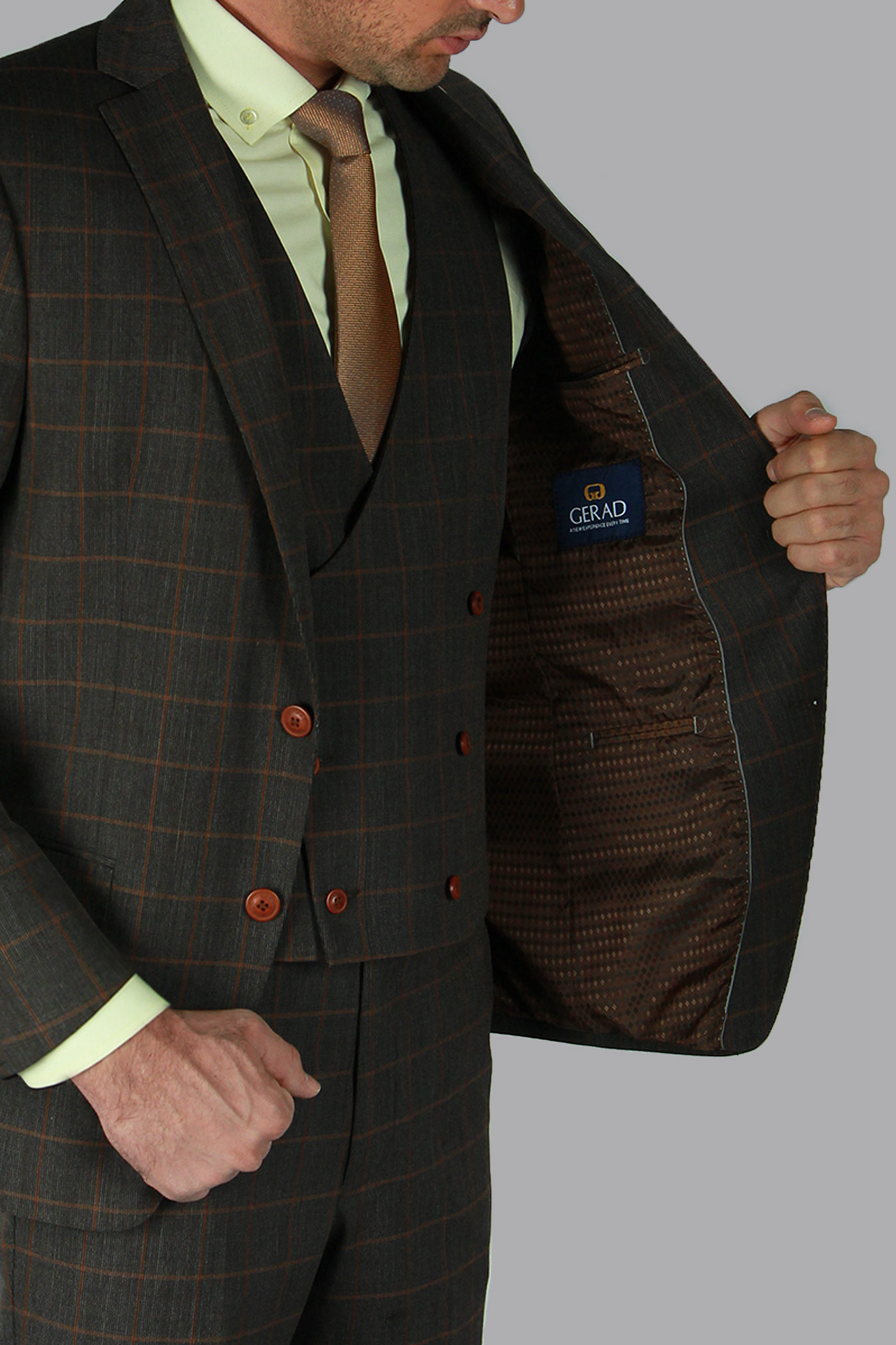 کت و شلوار با ژیله 100114