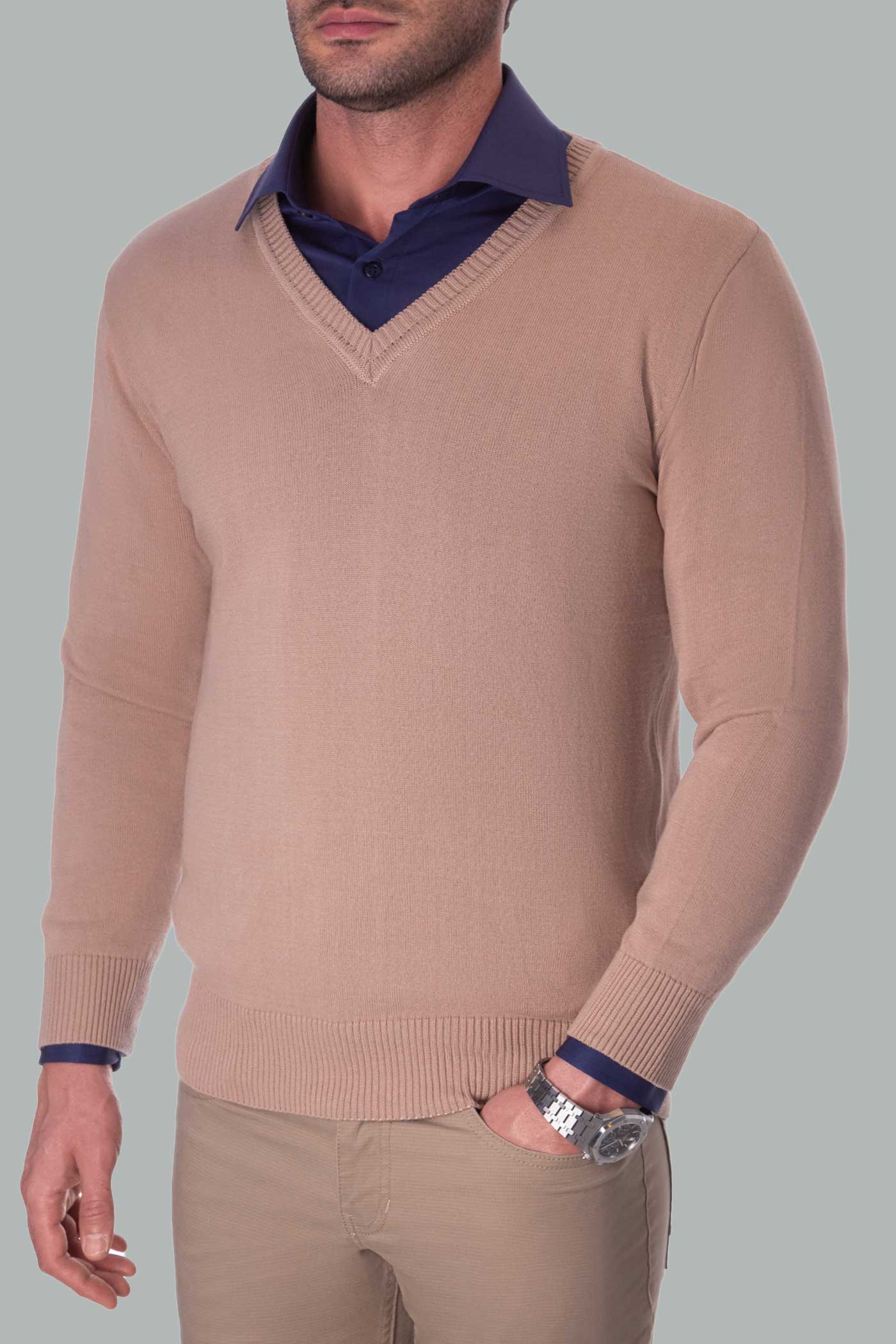 پلیور یقه هقت 300007